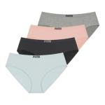 PUMA Women's Seamless Cheeky Bikini Underwear 4-Pack