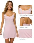 WiWi Women's Bamboo Slip Nightgown Chemise Pajamas