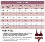 SHEKINI Lingerie Set Women's Underwear Bra Set Lace Bra and Thong Removable Straps Push Up Bra with Underwire Sexy Lingerie Thong, E,6017, 85B