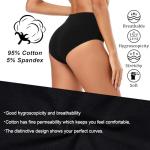Molasus High Waisted Cotton Briefs for Women