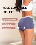Bamboo Cool Women’s Boyshorts 4-Pack, Moisture-Wicking