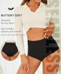 FINETOO Women's High Waisted Seamless Underwear 6 Pack