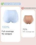 High Waisted Seamless Full Coverage Briefs for Women