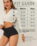 FINETOO Women's High Waisted Seamless Underwear 6 Pack