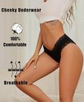 Cheeky Cotton Bikini Briefs with Sexy Lace