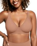 OEAK Women's Wireless Deep V Plunge Bra