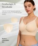 Comfortable Wireless Bralettes with Removable Pads