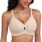 Wireless Full Coverage Women's Comfort Bra - Nude