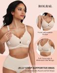 Wireless Full Coverage Women's Comfort Bra - Nude