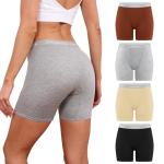 Bamboo Cotton Boxer Briefs for Women – 4 Pack