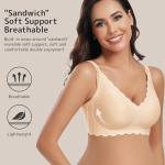 3 Pack Wireless Nursing Bras for Breastfeeding