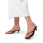 DREAM PAIRS Black Kitten Heels for Summer