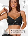 Avidlove Seamless Wireless Push-Up Bra - Black