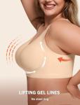 Supportive Wireless Push-Up Bra for Women