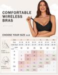 Avidlove Seamless Wireless Push-Up Bra - Black