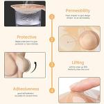 Invisible Sticky Bra with Nipple Covers, Backless C&D