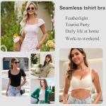 Jasmolly Women's Wireless Seamless T-Shirt Bras 3 Pack