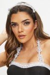Ann Summers Maid Costume - Clothing Maid Costume - Adult Maid Dress for Woman - Maid Outfit Lingerie Sets - French Maid Outfits for Women - Halloween Costume - Adult Fancy Dress Black/White