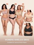Supportive Wireless Push-Up Bra for Women