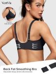 Black Wireless Push-Up Plunge Bra - XX-Large