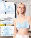 Nubofy Girls’ Wireless Training Bras - 6 Pack