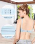 Nubofy Girls’ Wireless Training Bras - 6 Pack