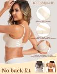 Women's Wireless Deep V Seamless Bralette in Nude