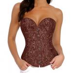 Plus Size Brown Corset Top for Women