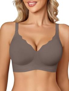 Avidlove Seamless Wireless Push-Up Bra in Grey