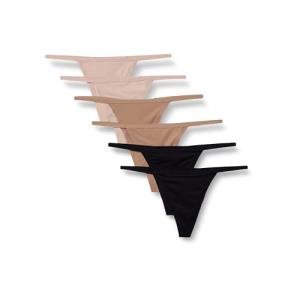 Amazon Essentials Women's Microfiber Thong 6-Pack
