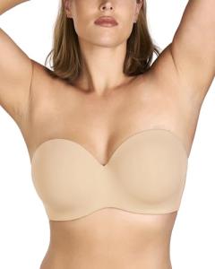 HSIA Seamless Strapless Bra for Large Bust, Black
