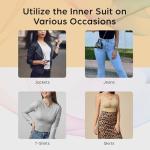 Mid Thigh Backless Bodysuit with Tummy Control