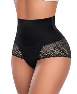 High Waist Tummy Control Lace Shapewear Panties