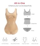 Nebility Women’s Seamless Waist Trainer Bodysuit