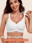 Gailife Wireless Seamless Push-Up Bra - White