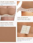 Zibnwek Women's Wireless Smoothing Strapless Bra Brown