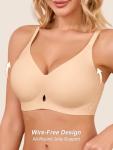 Cuteio Wireless T-Shirt Bra for Women
