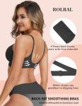 Butter-Soft Wireless Deep V Push Up Bra - Black M