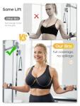 High Support Sports Bras for Women - 3 Pack