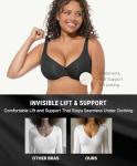 FeelinGirl Full Coverage Seamless Push-Up Bra