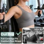 High Support Adjustable Sports Bras for Women - 3 Pack