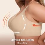 Supportive Wireless Push-Up Bra for Women