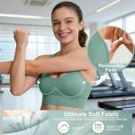 High Support Adjustable Sports Bras for Women - 3 Pack