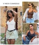 LODAY Women's V-Neck Tummy Control Tank Top