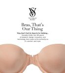 Victoria's Secret Sexy Illusions Lightly Lined Strapless Bra, Bras for Women, Praline, 34DDD