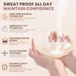 Sticky Push-Up Backless Bra with Silicone Nipple Covers