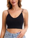 8 Pack V Neck Padded Bralettes for Women