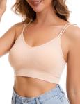 8 Pack V Neck Padded Bralettes for Women