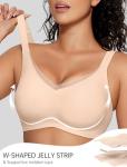 OEAK Wireless Seamless V Mesh Bralette for Comfort