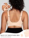 OEAK Wireless Seamless V Mesh Bralette for Comfort